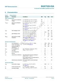 BUK7520-55A Datasheet Page 7