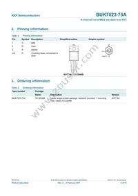 BUK7523-75A Datasheet Page 3