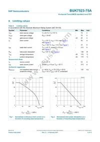 BUK7523-75A Datasheet Page 4