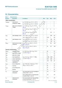 BUK7526-100B Datasheet Page 6