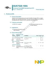 BUK7528-100A Datasheet Page 2