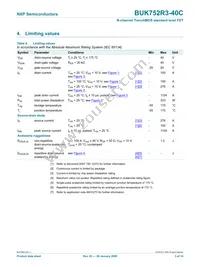 BUK752R3-40C Datasheet Page 4