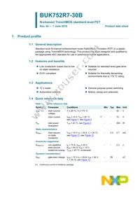 BUK752R7-30B Datasheet Page 2