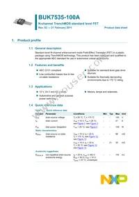 BUK7535-100A Datasheet Page 2