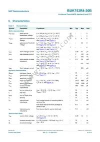 BUK753R4-30B Datasheet Page 6