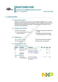 BUK754R0-55B Datasheet Page 2