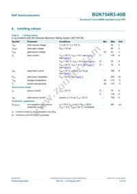 BUK754R3-40B Datasheet Page 4