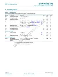 BUK755R2-40B Datasheet Page 4