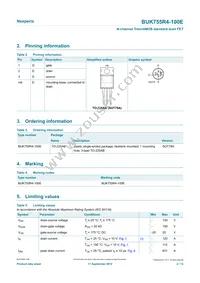 BUK755R4-100E Datasheet Page 2