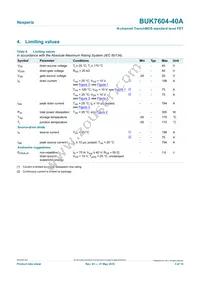 BUK7604-40A Datasheet Page 3