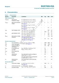 BUK7606-55A Datasheet Page 5