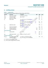 BUK7607-55B Datasheet Page 3
