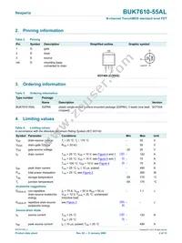 BUK7610-55AL Datasheet Page 2