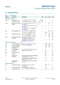 BUK7611-55A Datasheet Page 5