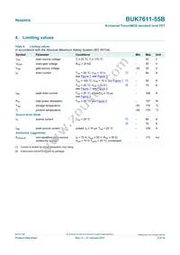 BUK7611-55B Datasheet Page 3