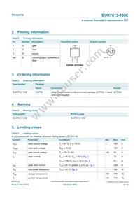 BUK7613-100E Datasheet Page 2