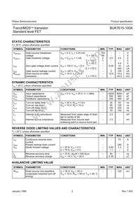 BUK7615-100A Datasheet Page 2