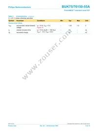 BUK76150-55A Datasheet Page 6