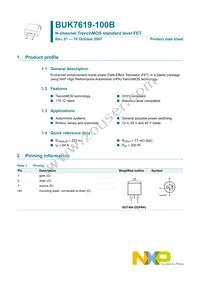 BUK7619-100B Datasheet Page 2