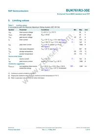 BUK761R3-30E Datasheet Page 4