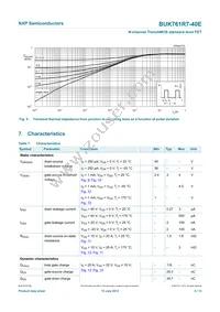 BUK761R7-40E/GFJ Datasheet Page 5