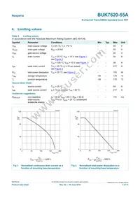 BUK7620-55A Datasheet Page 3