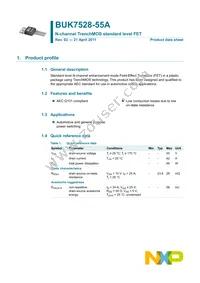 BUK7628-55A Datasheet Page 2