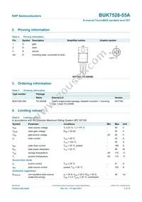 BUK7628-55A Datasheet Page 3