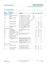 BUK7628-55A Datasheet Page 6