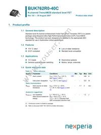 BUK762R0-40C Datasheet Cover