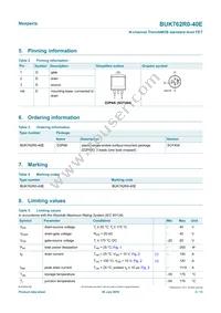 BUK762R0-40E Datasheet Page 2
