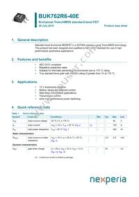 BUK762R6-40E Datasheet Cover