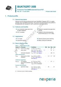 BUK762R7-30B Datasheet Cover