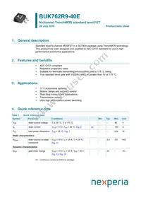 BUK762R9-40E Datasheet Cover