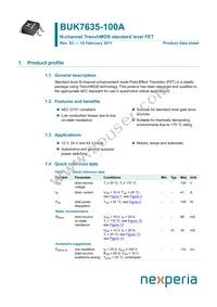 BUK7635-100A Datasheet Cover