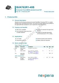 BUK763R1-40B Datasheet Cover