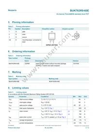 BUK763R9-60E Datasheet Page 2