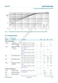 BUK764R0-40E Datasheet Page 5