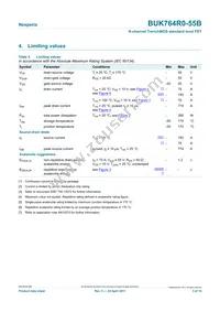 BUK764R0-55B Datasheet Page 3