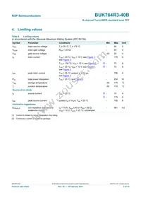 BUK764R3-40B Datasheet Page 4