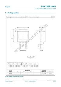 BUK765R2-40B Datasheet Page 10
