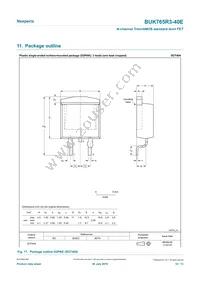 BUK765R3-40E Datasheet Page 10