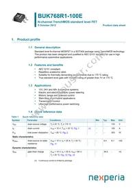 BUK768R1-100E Datasheet Cover