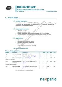 BUK768R3-60E Datasheet Cover