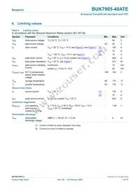 BUK7905-40ATE Datasheet Page 3