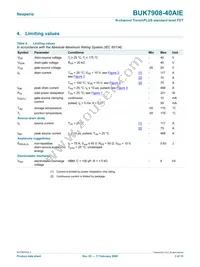 BUK7908-40AIE Datasheet Page 3