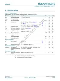 BUK7C10-75AITE Datasheet Page 3