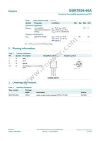 BUK7E04-40A Datasheet Page 2