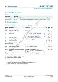 BUK7E07-55B Datasheet Page 3