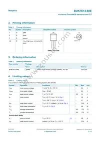 BUK7E13-60E Datasheet Page 2